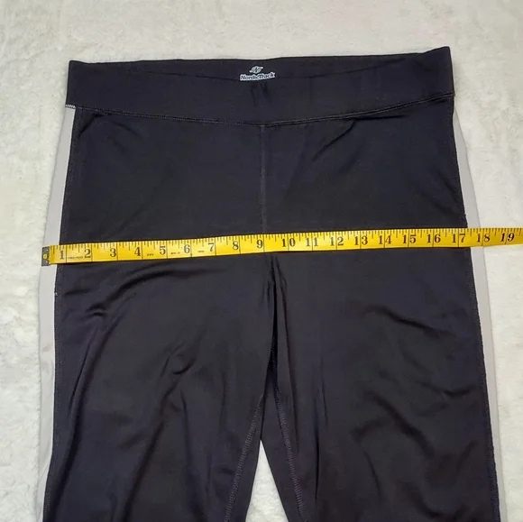 Nordic Track Black White High Rise Athletic Leggings Size L - Picture 4 of 14